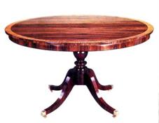 Single Pedestal Rosewood Table